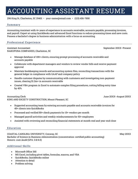 senior accounts assistant resume examples|5 Accounting Assistant Resume Examples & Guide for。